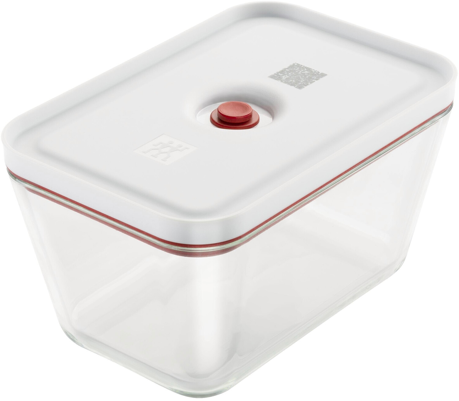 ظرف وکیوم شیشه‌ای زولینگ آلمان | درب سفید_قرمز | سایز M | مدل ZWILLING Fresh Save